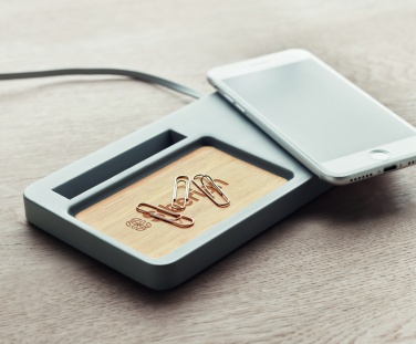 Logo trade promotional giveaway photo of: Wireless charging organizer10W