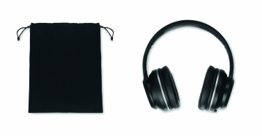 Logo trade business gifts image of: ANC headphone and pouch