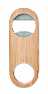 Logotrade advertising products photo of: Oval Bamboo bottle opener VALBAMPER