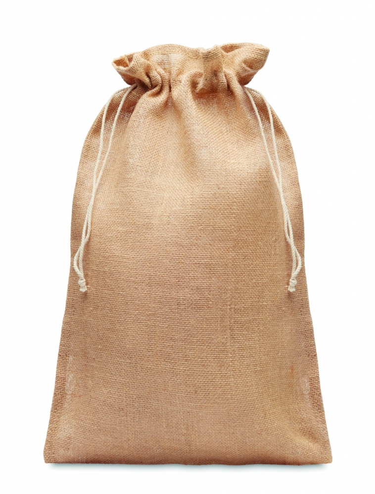 Logo trade promotional items picture of: Large jute gift bag 30x47 cm