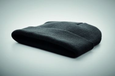 Logo trade promotional merchandise image of: Beanie in RPET with cuff