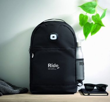 Logotrade promotional product image of: Backpack in RPET & COB light