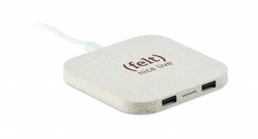 Logotrade corporate gift image of: Hub charger wheat straw/ABS 5W