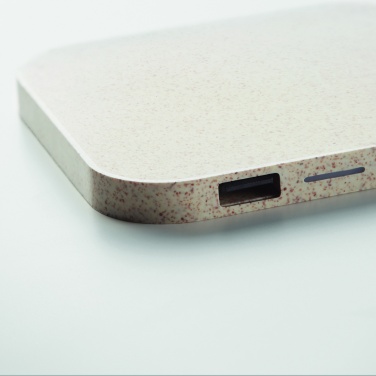 Logo trade promotional merchandise photo of: Hub charger wheat straw/ABS 5W