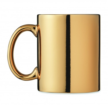 Logo trade promotional giveaways picture of: Ceramic mug metallic 300 ml