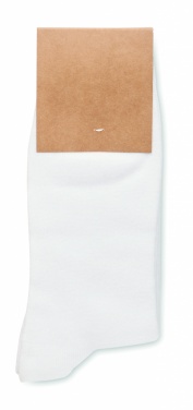 Logo trade promotional merchandise image of: Pair of socks in gift box L