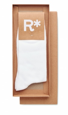 Logo trade corporate gifts image of: Pair of socks in gift box L