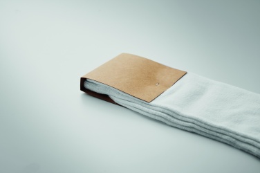 Logo trade promotional items image of: Pair of socks in gift box L