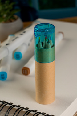 Logo trade business gifts image of: Wooden crayons BECKY