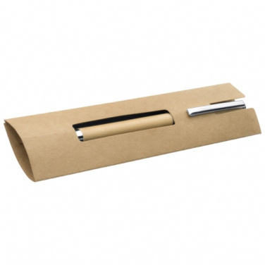 Logo trade promotional gift photo of: Wooden ballpen HEYWOOD