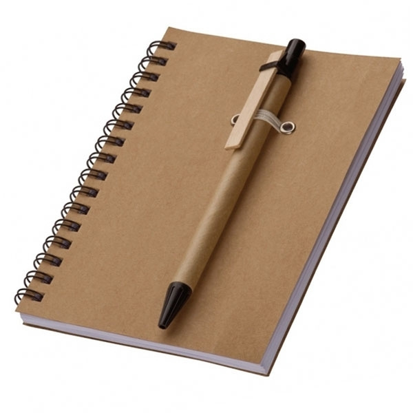 Logo trade promotional gift photo of: A6 ECO Notepad KEYSTONE