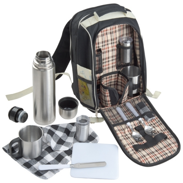 Logo trade promotional merchandise picture of: Luxurious picnic backpack with cool bag GEORGIA