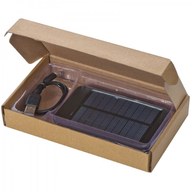 Logo trade promotional item photo of: Solar power bank PHILADELPHIA
