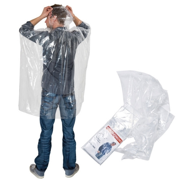 Logo trade advertising product photo of: Emergency poncho TOURS