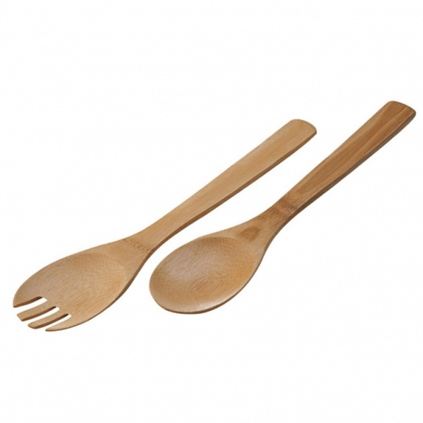 Logo trade promotional product photo of: Bamboo salad servers CAPUA