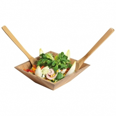 Logo trade advertising products image of: Bamboo salad servers CAPUA