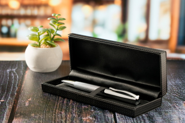 Logo trade corporate gifts picture of: Metal ballpen CHESTER