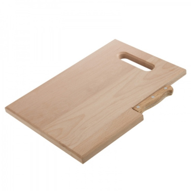 Logo trade promotional items image of: Wooden board with knife LIZZANO