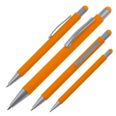 Logo trade promotional merchandise photo of: Metal ballpen touch pen soft touch SALT LAKE CITY