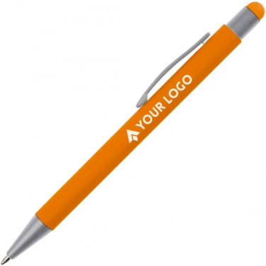 Logotrade promotional product image of: Metal ballpen touch pen soft touch SALT LAKE CITY