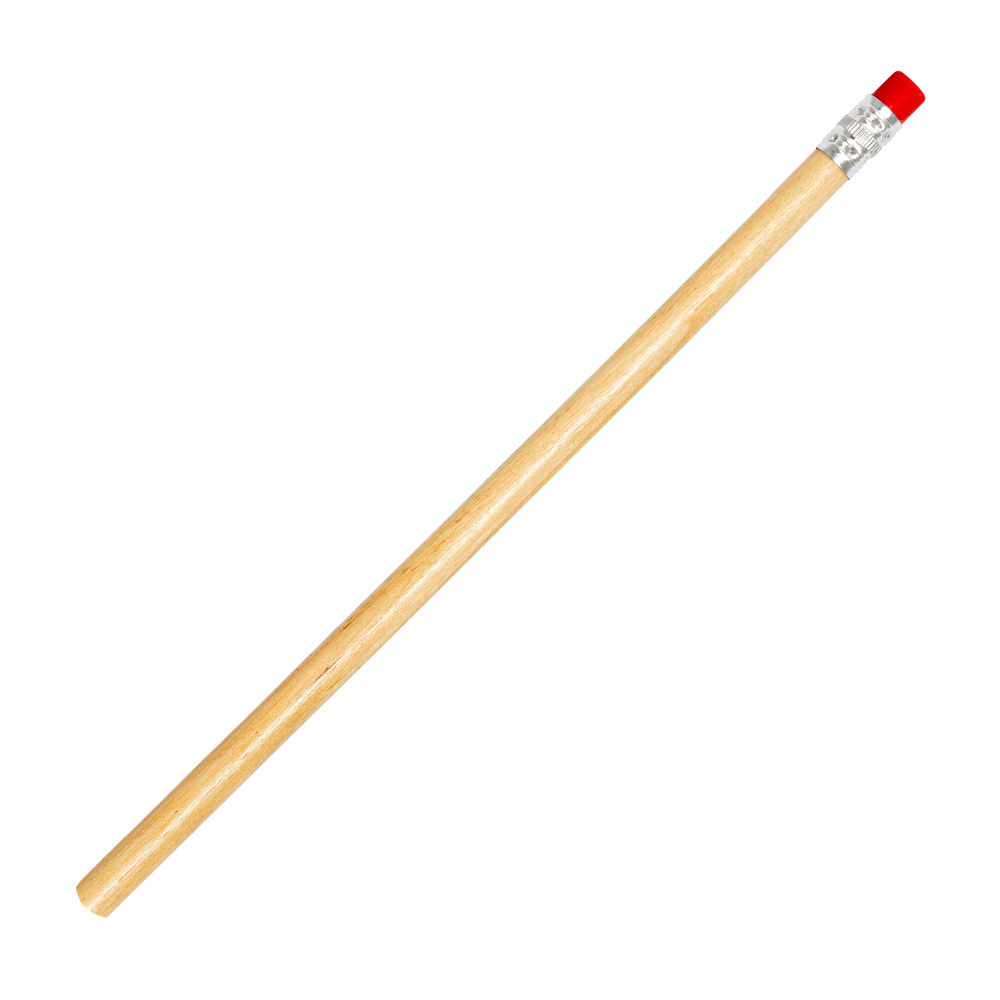 Logo trade promotional merchandise image of: Pencil with eraser HICKORY