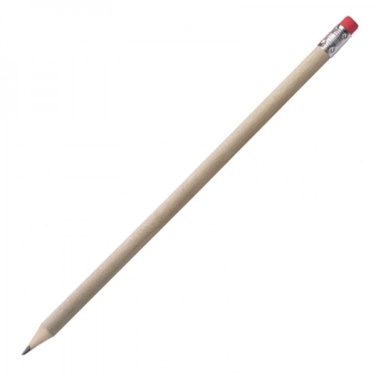 Logo trade corporate gifts picture of: Pencil with eraser HICKORY