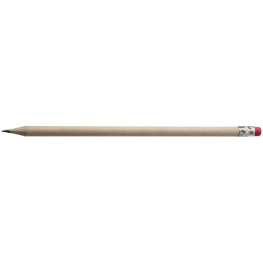 Logo trade promotional merchandise photo of: Pencil with eraser HICKORY