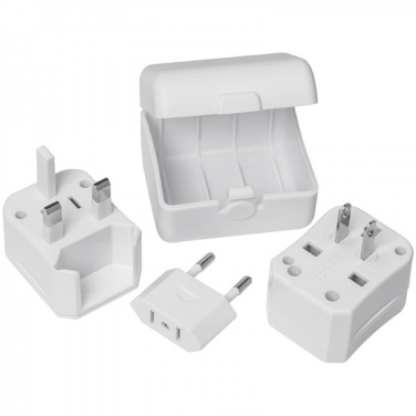 Logo trade advertising products image of: Travel adapter PERU