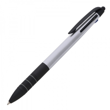 Logo trade promotional merchandise photo of: Plastic ballpen 3in1 BOGOTA