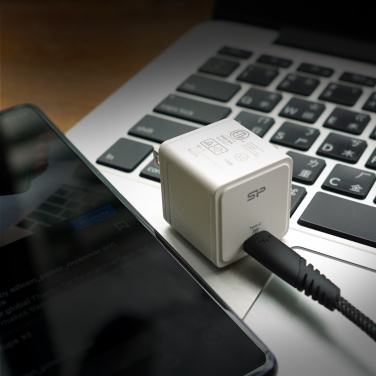 Logo trade promotional giveaway photo of: Silicon Power fast charger QM12