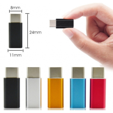 Logo trade corporate gifts image of: Type-C/micro USB adapter