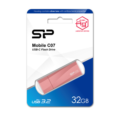 Logo trade business gift photo of: PENDRIVE SILICON POWER MOBILE - C07 3.2 32GB