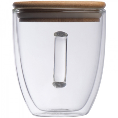 Logotrade corporate gift picture of: Double-walled glass cup GERTHE 350 ml