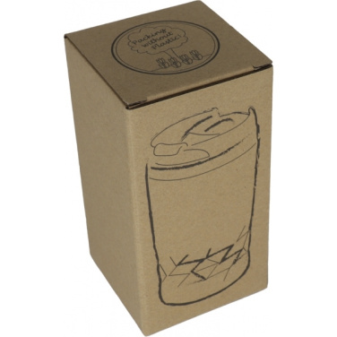 Logo trade promotional merchandise image of: Stainless steel mug with lid ROMA 250 ml