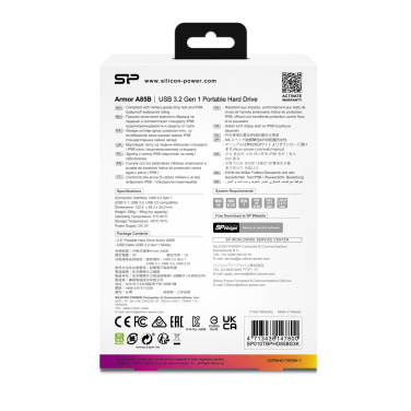 Logo trade promotional giveaway photo of: Hard Disc Silicon Power Armor A85