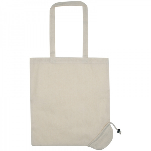 Logo trade promotional gifts picture of: Foldable cotton bag KLEHOLM