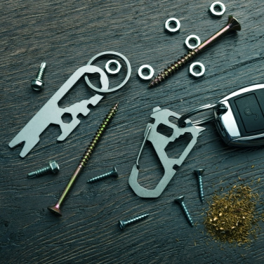 Logotrade promotional merchandise photo of: Multifunctional keychain ATACAMA Schwarzwolf