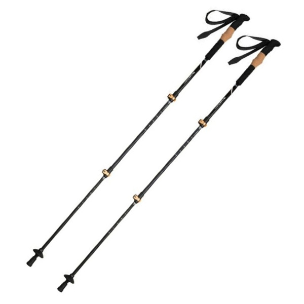 Logotrade promotional item image of: Trekking poles DENALI Schwarzwolf
