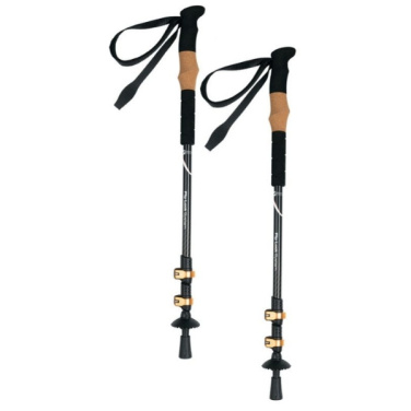 Logotrade promotional gift image of: Trekking poles DENALI Schwarzwolf