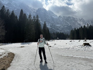 Logotrade corporate gift picture of: Trekking poles DENALI Schwarzwolf