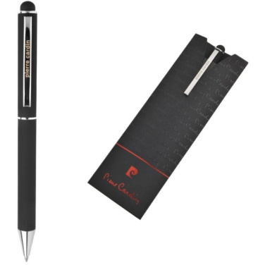 Logo trade advertising product photo of: Metal ballpoint pen, touch pen, soft touch CLAUDIE Pierre Cardin