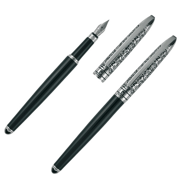 Logo trade promotional merchandise image of: Writing set ballpoint pen & fountain pen JACQUES Pierre Cardin