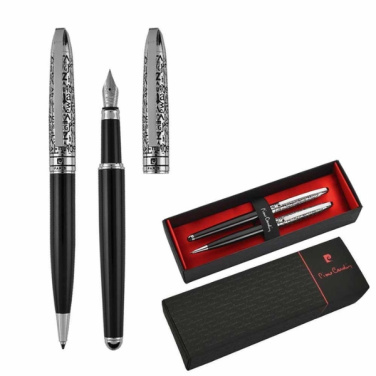 Logo trade promotional gifts picture of: Writing set ballpoint pen & fountain pen JACQUES Pierre Cardin