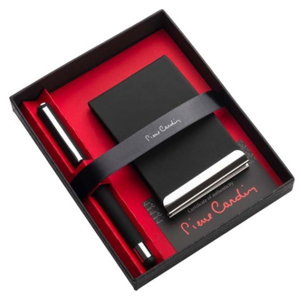 Logo trade promotional merchandise image of: Set cardholder & roller CONCORDE Pierre Cardin