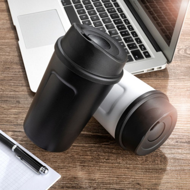 Logotrade promotional item picture of: Thermo mug LIARD Schwarzwolf