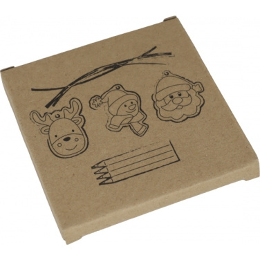 Logotrade advertising products photo of: Christmas tree tag painting set DRESDEN