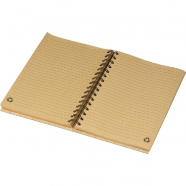 Logo trade promotional merchandise photo of: A5 notebook PISA