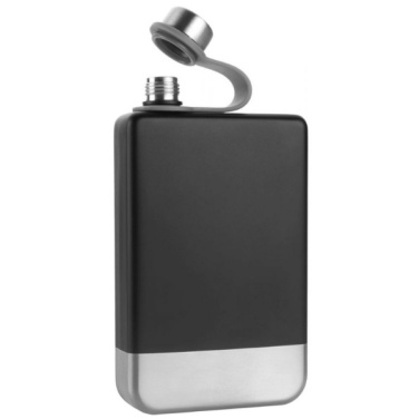 Logo trade corporate gifts image of: Hip flask set TAHAT Schwarzwolf