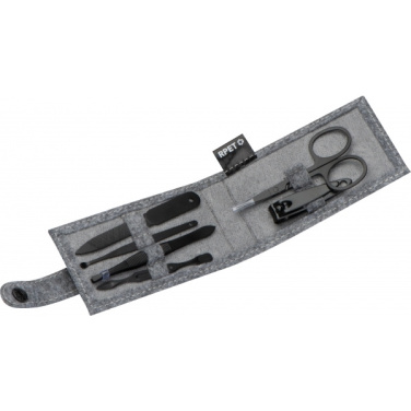 Logo trade corporate gift photo of: RPET Manicure Set KRAKÓW