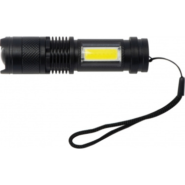 Logo trade promotional merchandise photo of: Rechargeable flashlight AARHUS